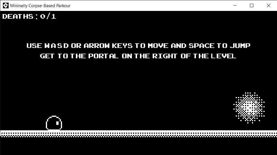 Minimally Corpse-Based Parkour Game screenshot 3