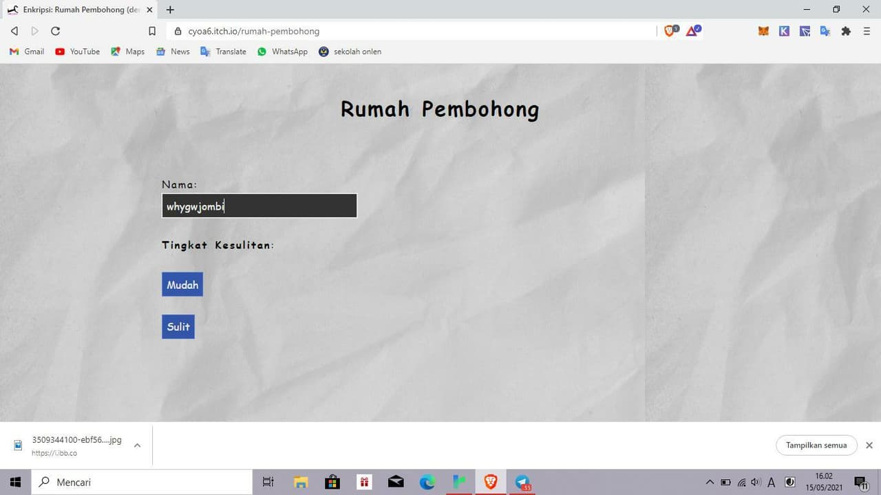Enkripsi: Rumah Pembohong (demo) screenshot 2