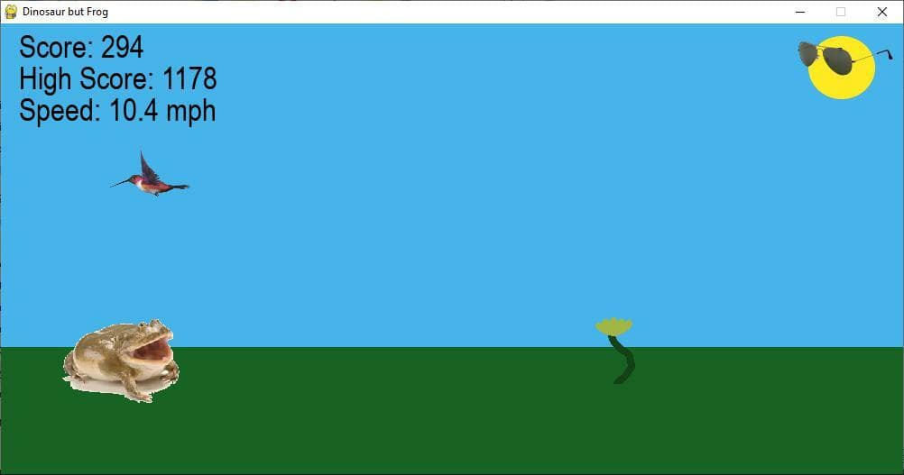 Dinosaur but Frog