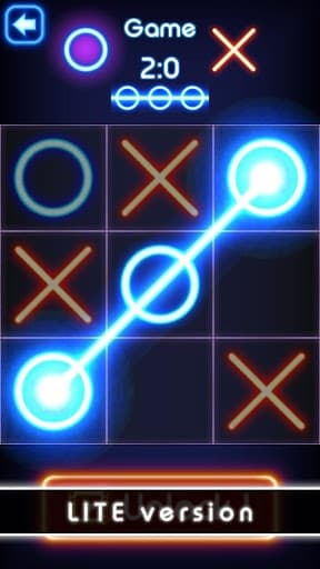 Tic Tac Toe glow - Free Puzzle Game screenshot 3