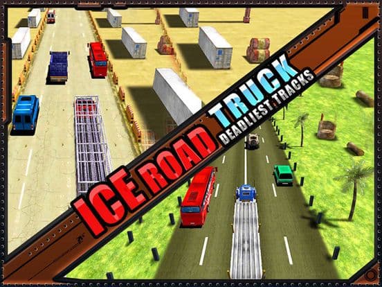 Ice Road Truck Simulator Race screenshot 4