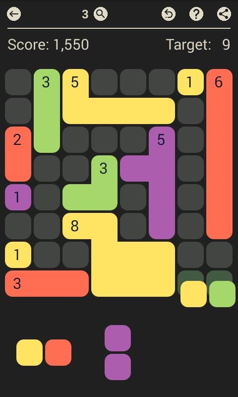 D7: pack the colored Dominoes per 7 screenshot 5