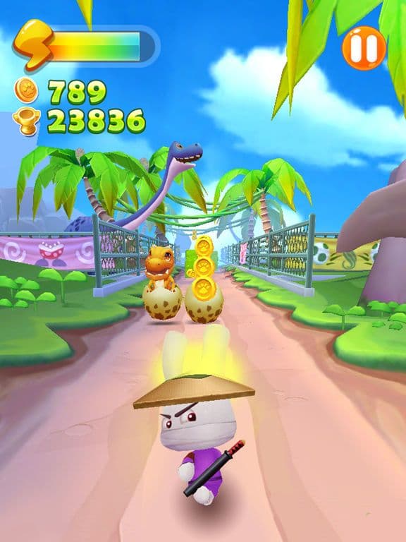 Run Ninja Rabbit Run screenshot 2