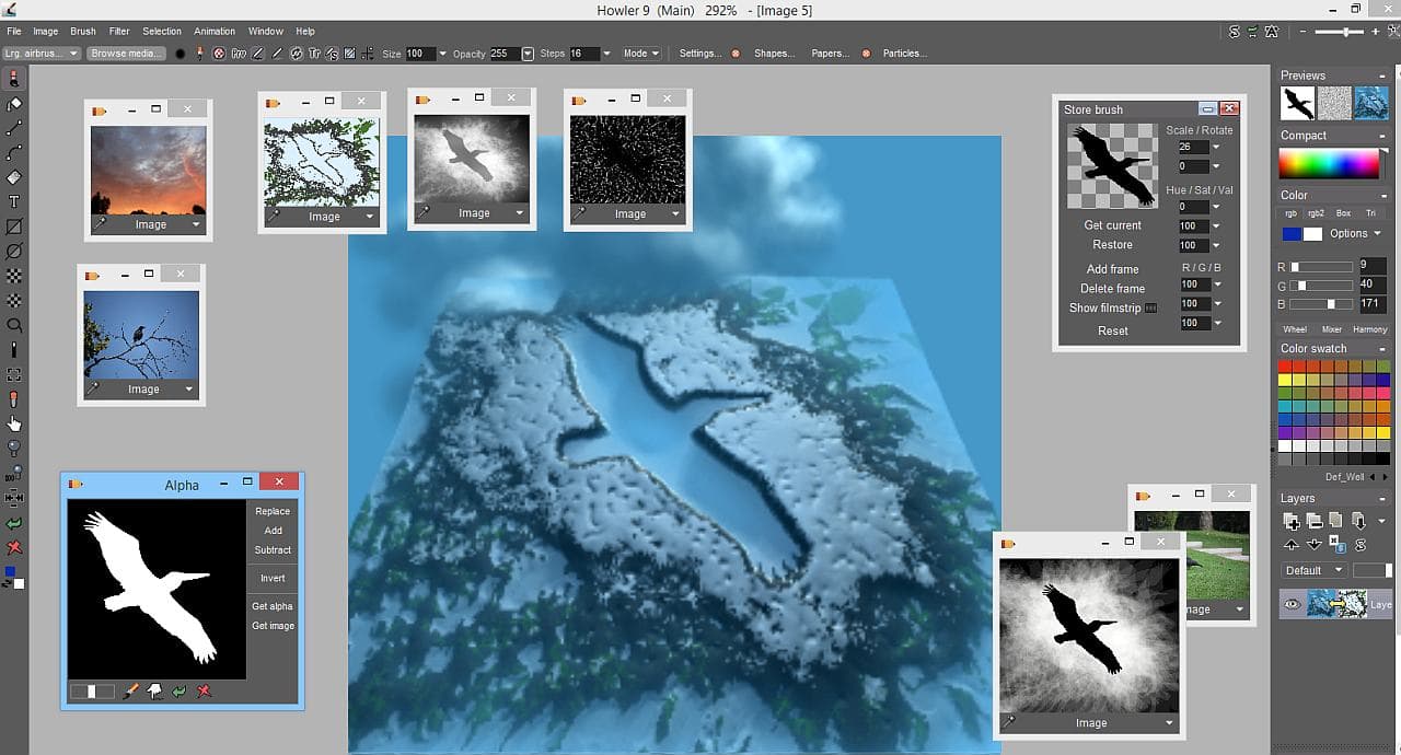 PD Howler 9.6 Digital Painter and Visual FX box screenshot 2