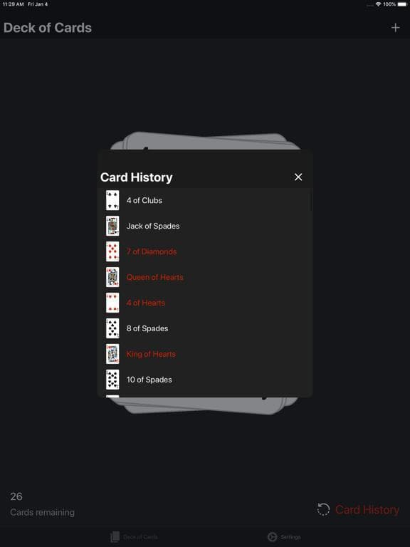Deck of Cards - Card Simulator screenshot 4