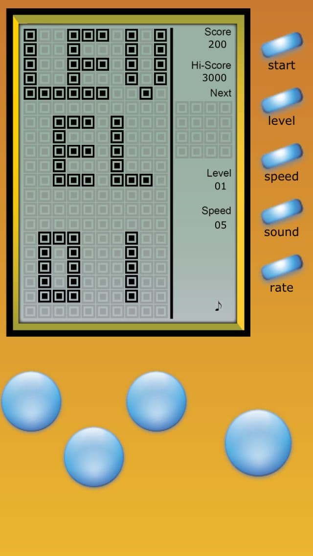 Classic Brick Game Console screenshot 2