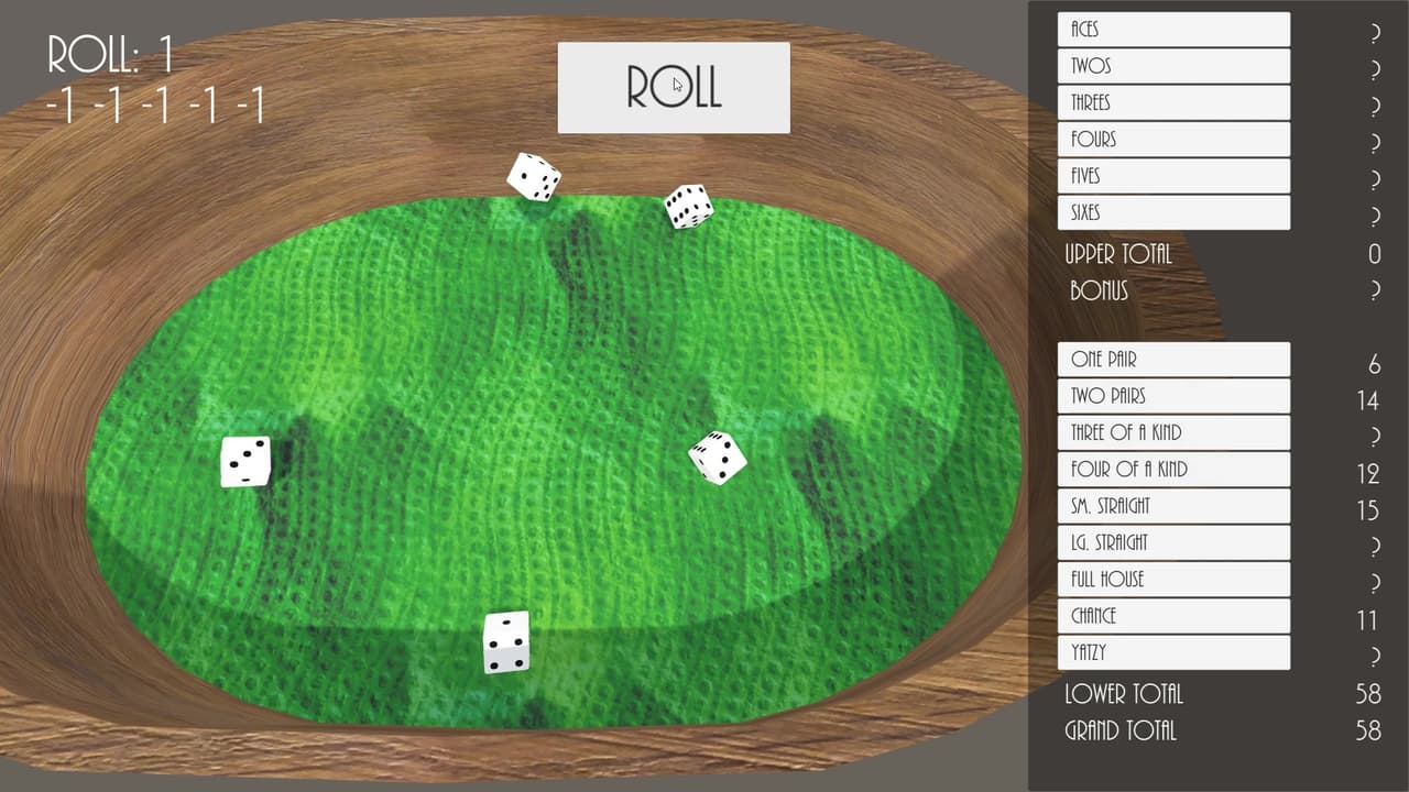 Yatzy Dice Game (itch) screenshot 4