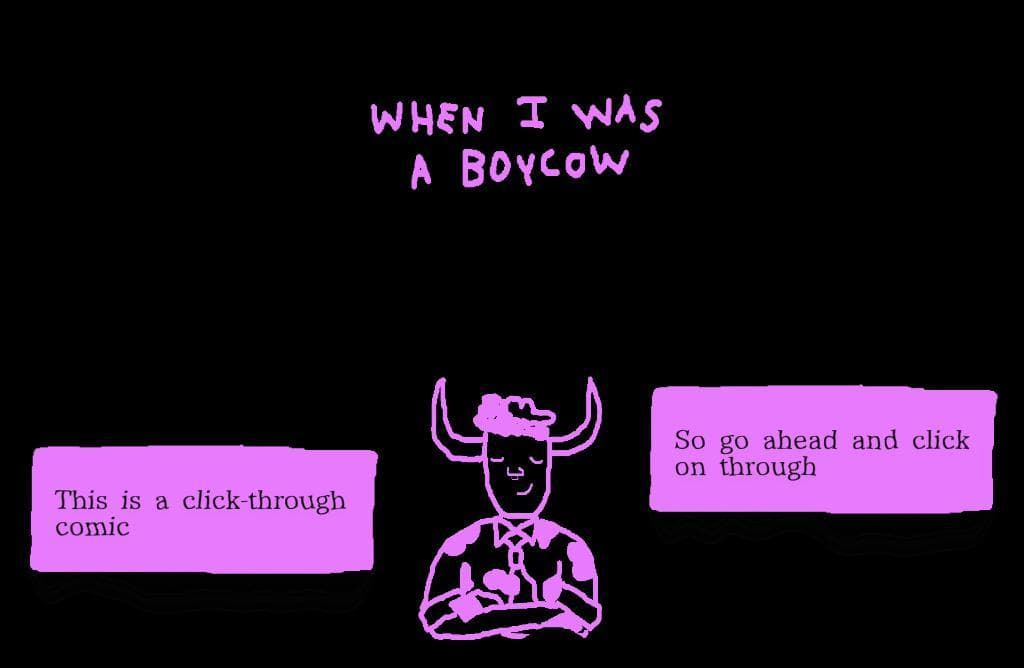 when i was a boycow