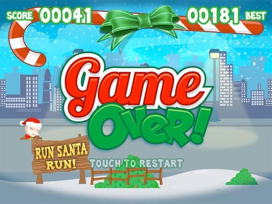 Run Santa Run! - Santa Clauses Running For Gifts