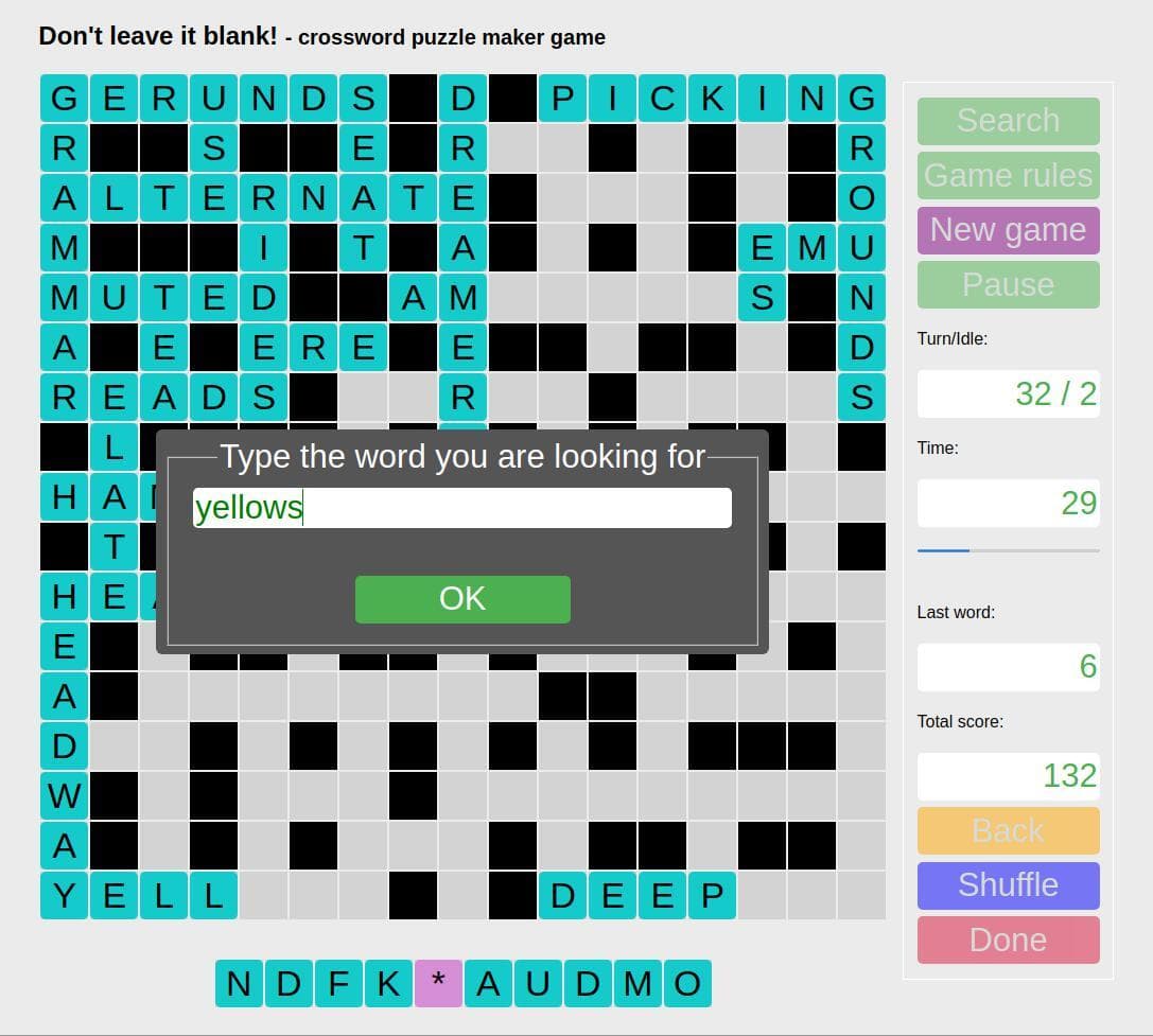 Dont Leave It Blank! screenshot 3