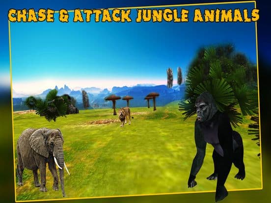 Wild Gorilla Attack Simulator 2016:Wildlife of Ape screenshot 4