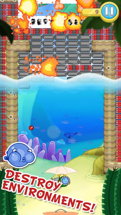 Blowfish Meets Meteor: A Brick-Breaker Adventure