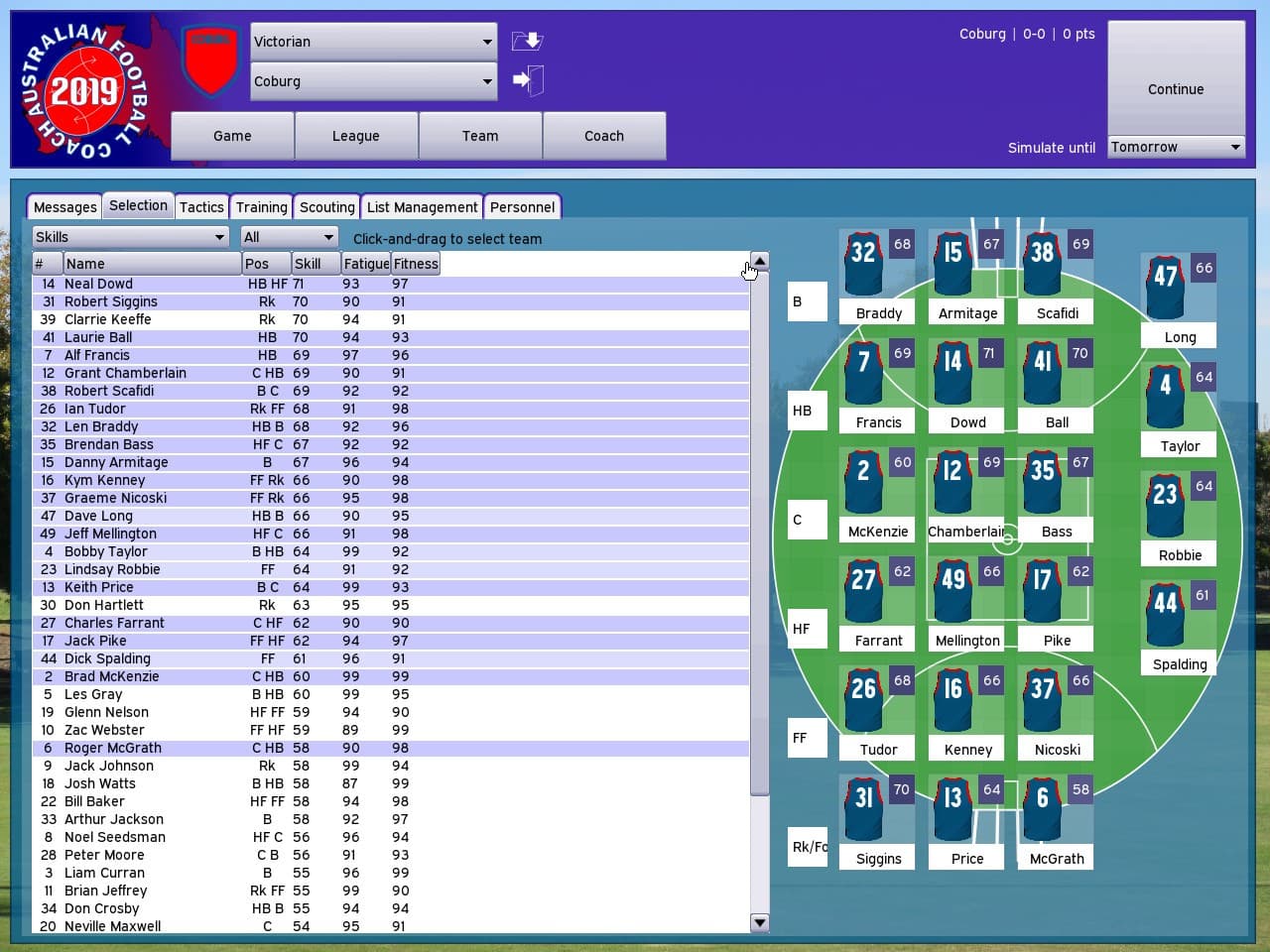 Australian Football Coach 2019 screenshot 2