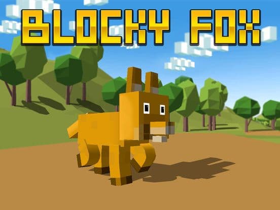 Blocky Fox Craft Simulator 3D screenshot 2
