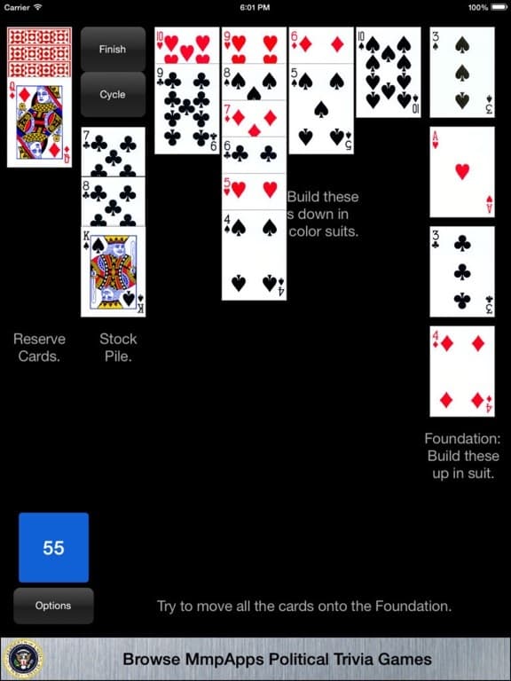 Canfield Solitaire - Classic screenshot 5
