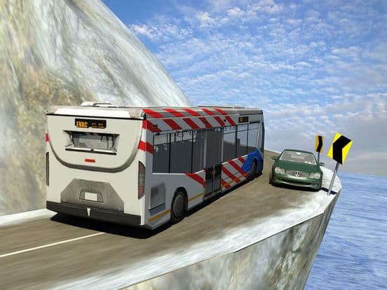 Bus Driver Parking Zigzag Road screenshot 2