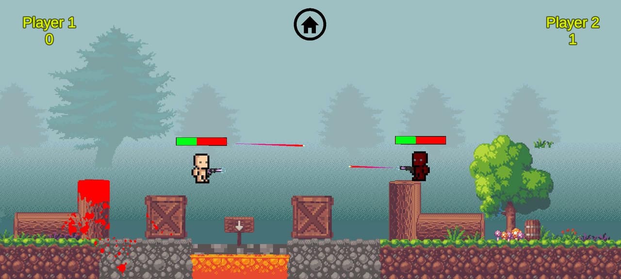 1v1 Battle with valorant weapons 2D screenshot 2