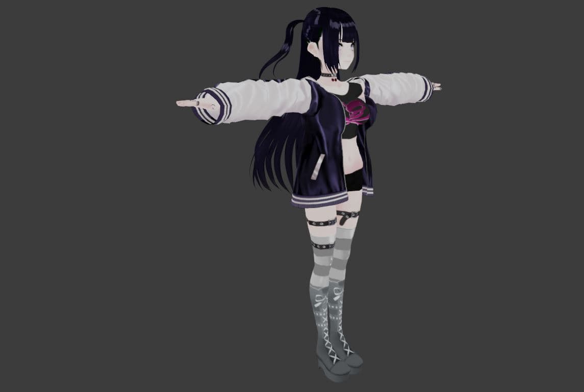 Nami - GAME READY LOW POLY ANIME CHARACTER GIRL screenshot 4