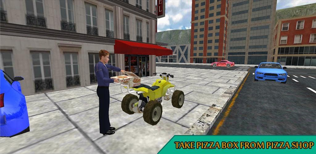 ATV Bike Pizza Delivery Boy screenshot 2