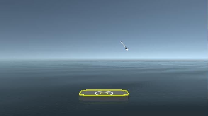 Space X Rocket Landing Simulation screenshot 2