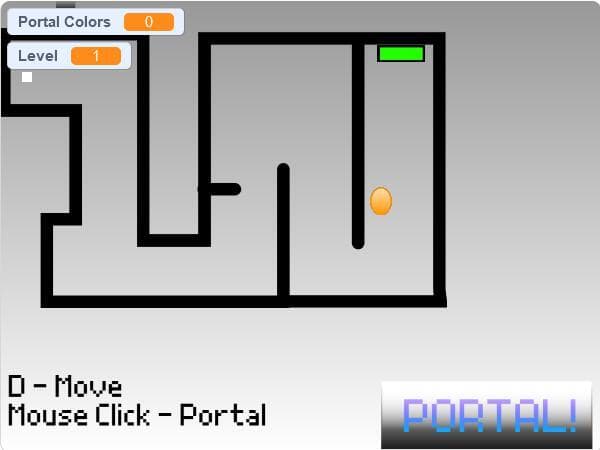 Portal Game for Monthly Scratch Game Jam #6