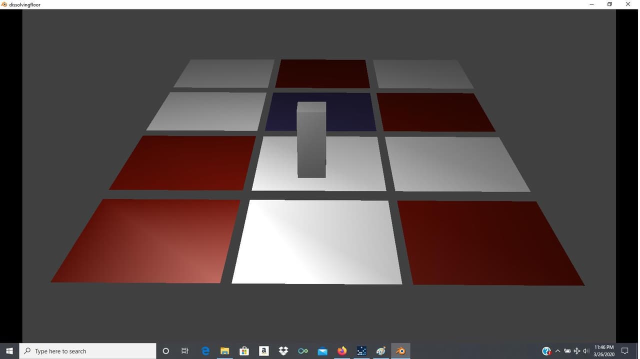 Dissolving floor