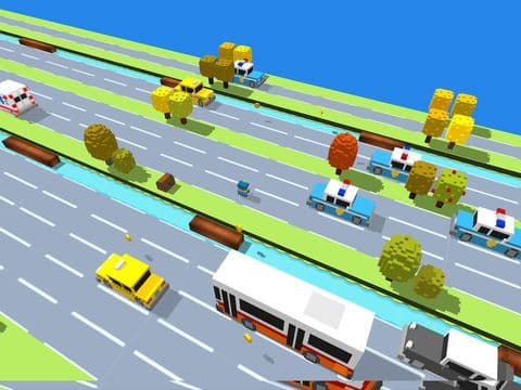Hero on Road - Jumpy hopper and Crossing Iron robo Man across the super busy street screenshot 2