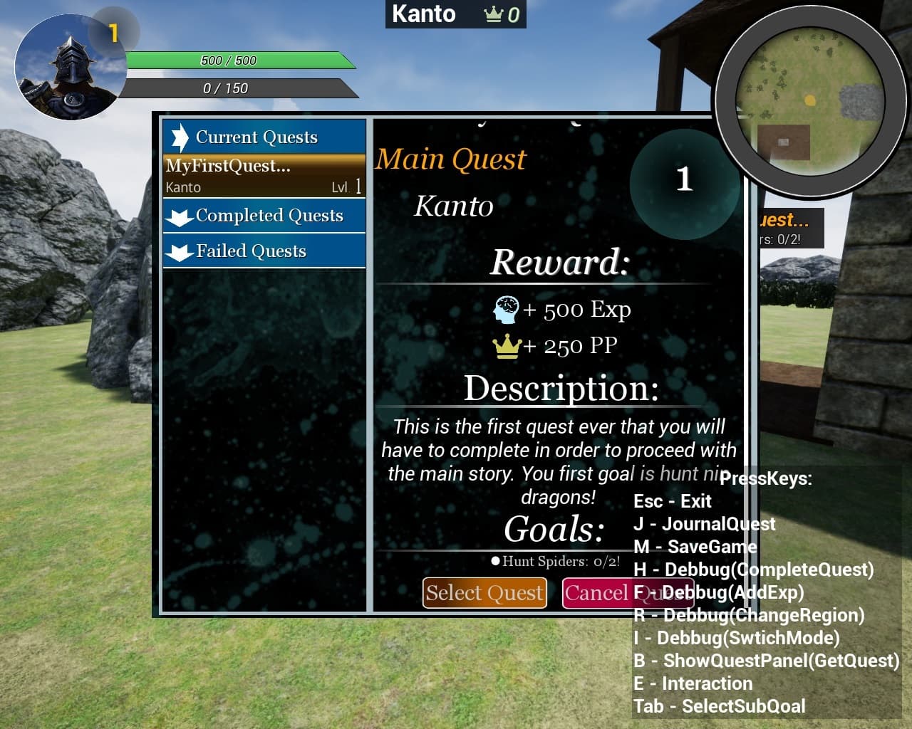 ComplexQuestSystem screenshot 2