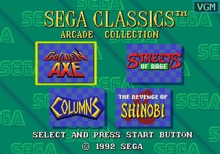 Sega Classics Arcade Collection screenshot 2