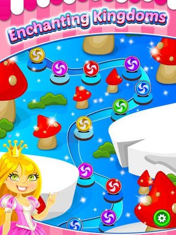 Little Pink Princess Candy Quest - Bubble Shooter Game screenshot 3