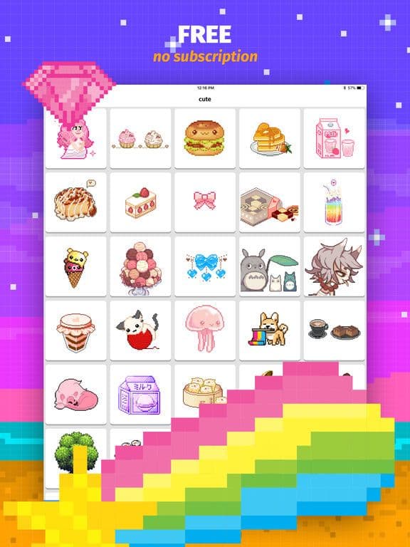 Color Book: Cute Pixel Art App screenshot 3