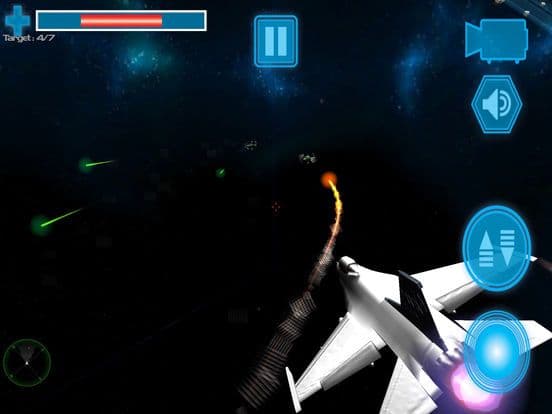 Jet Fighter Strike in 3D Space Warfare game screenshot 2