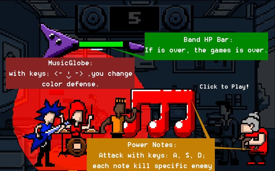 Garage Noise Attack! - #LD32 screenshot 2