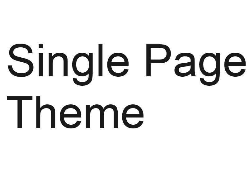 One Page Simple Showcase Tumblr Theme