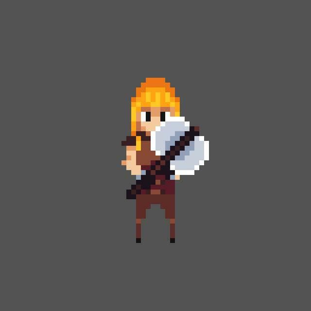 Top down 6 directions Warrior. screenshot 3