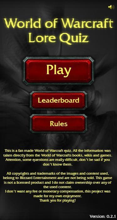 World of Warcraft Lore Quiz screenshot 2