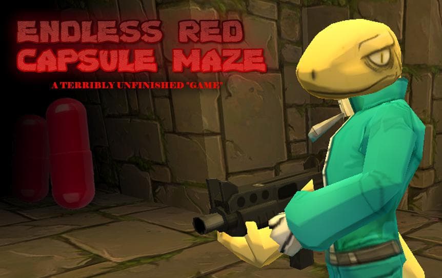 Endless Red Capsule Maze