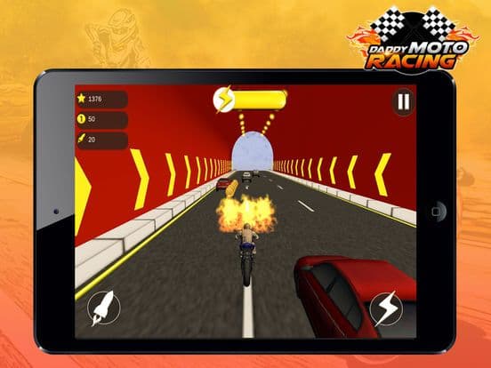 Daddy Moto Racing - Use powerful missile to become a motorcycle racing winner screenshot 5