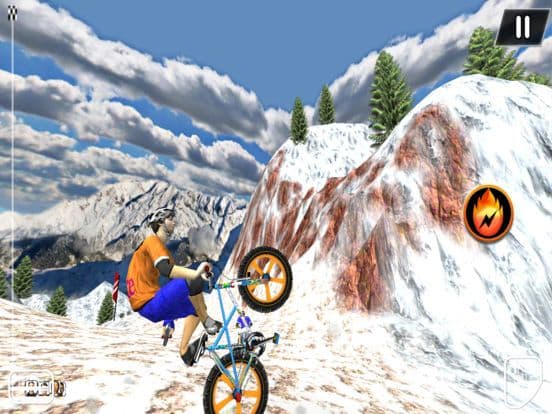 BMX Snow Bike Stunt Racing screenshot 2