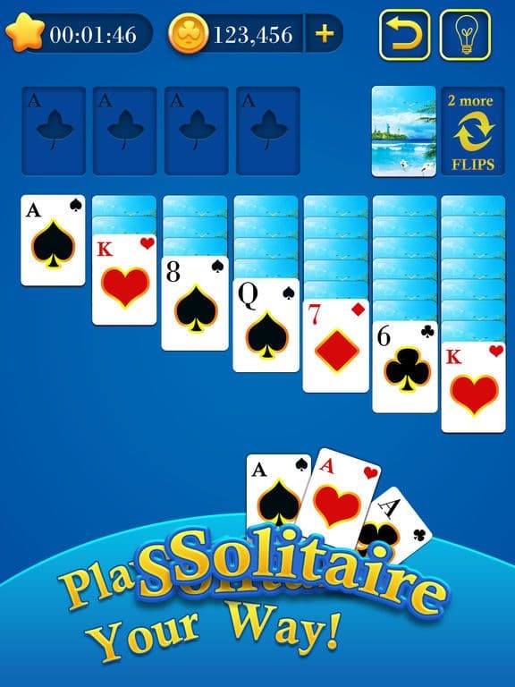 Solitaire Vip- Classic Spider solitare popular app screenshot 2
