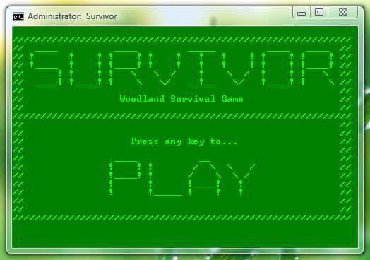 Survivor - Batch File Game screenshot 2