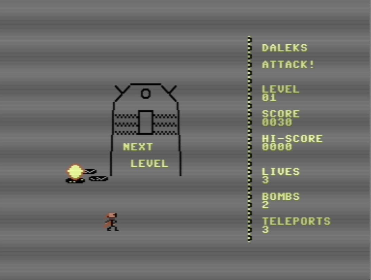 Daleks Attack (C64) By Raffaele Intorcia - 2022