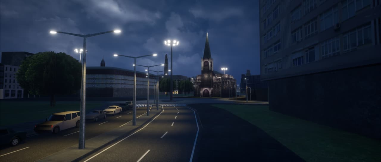 A Dresden Look-Alike City Liminal Lockdown Driving Simulator screenshot 4