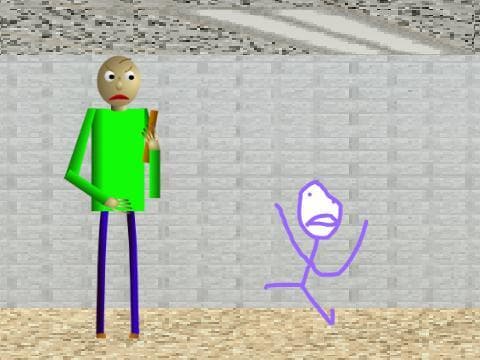 baldi chases stickman