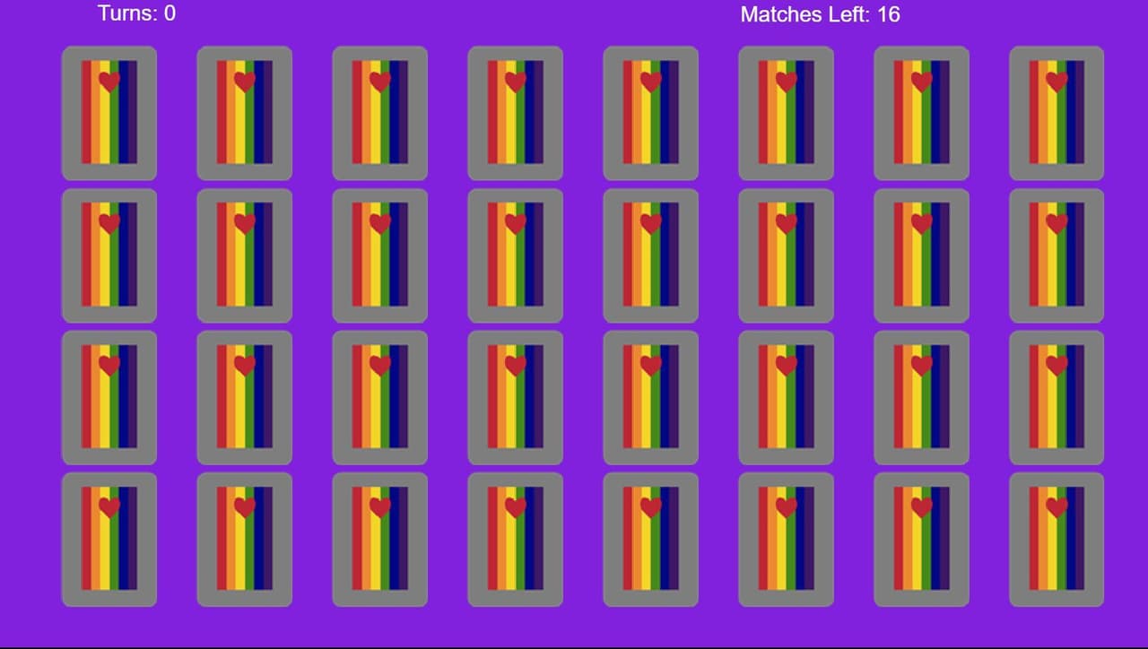 LGBT Pride Memory Match