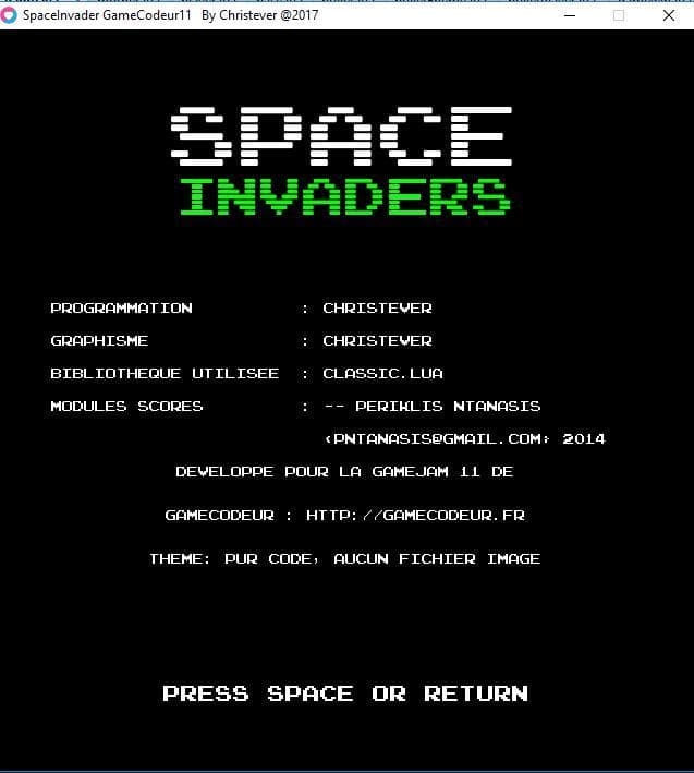 SpaceInvader Pur Code screenshot 4