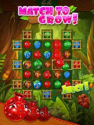 Jungle Jam - Juicy Fruit Match-3 Game screenshot 2