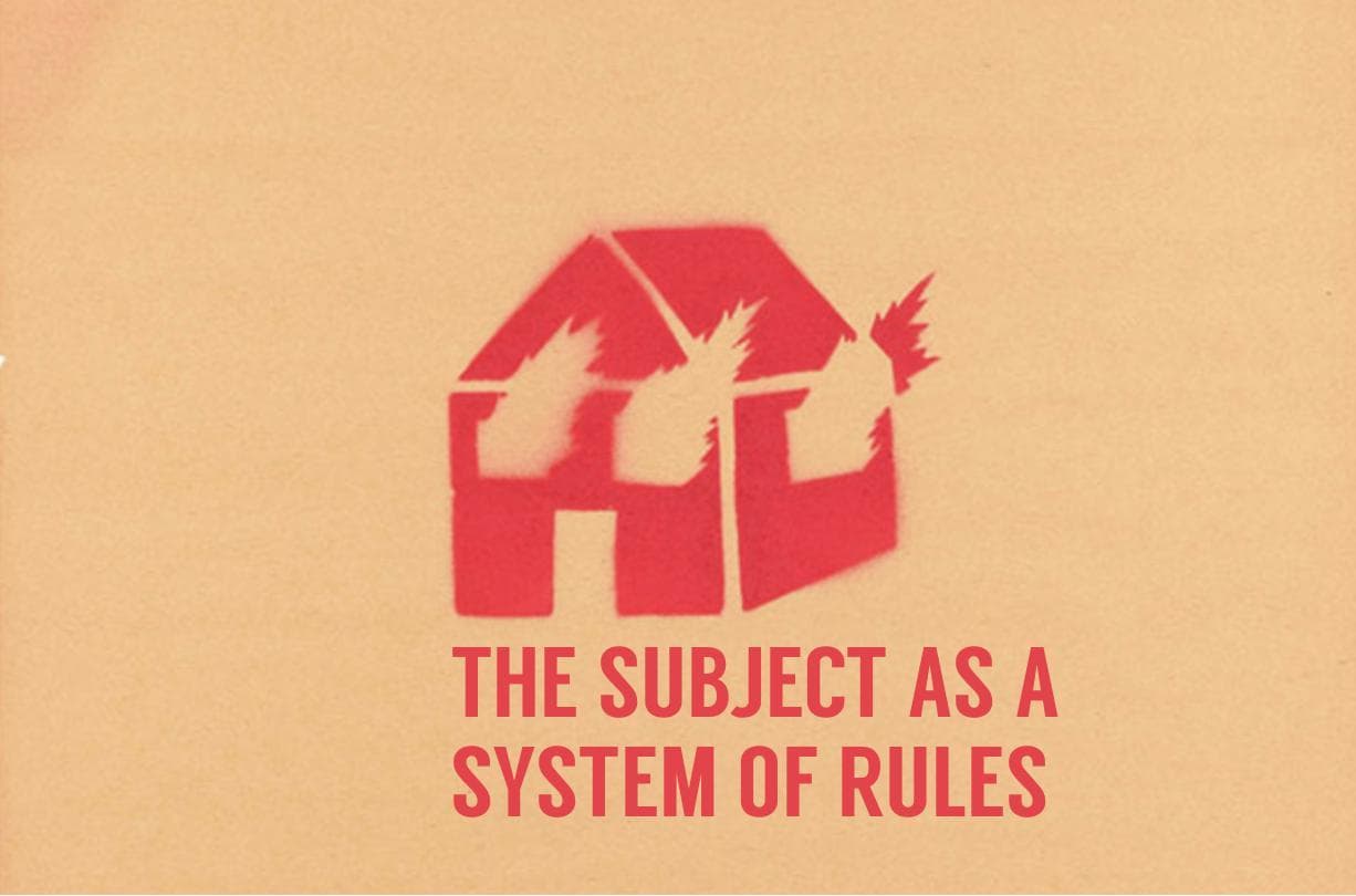the SUBJECT as a system of rules