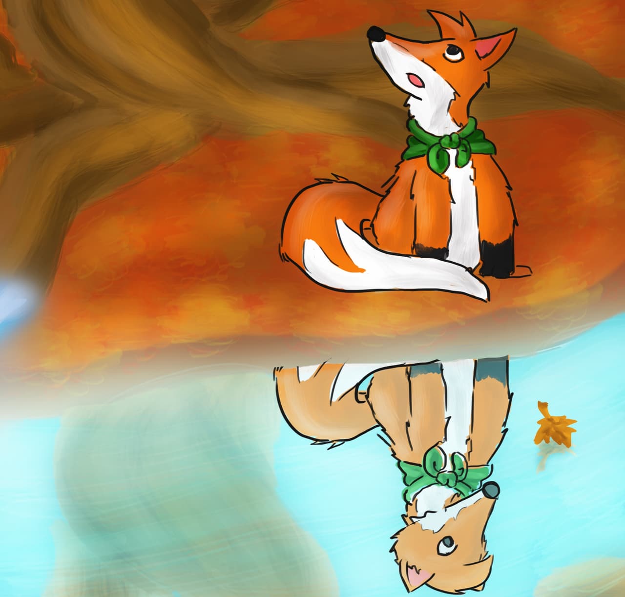 Autumn and the Mystic Lake