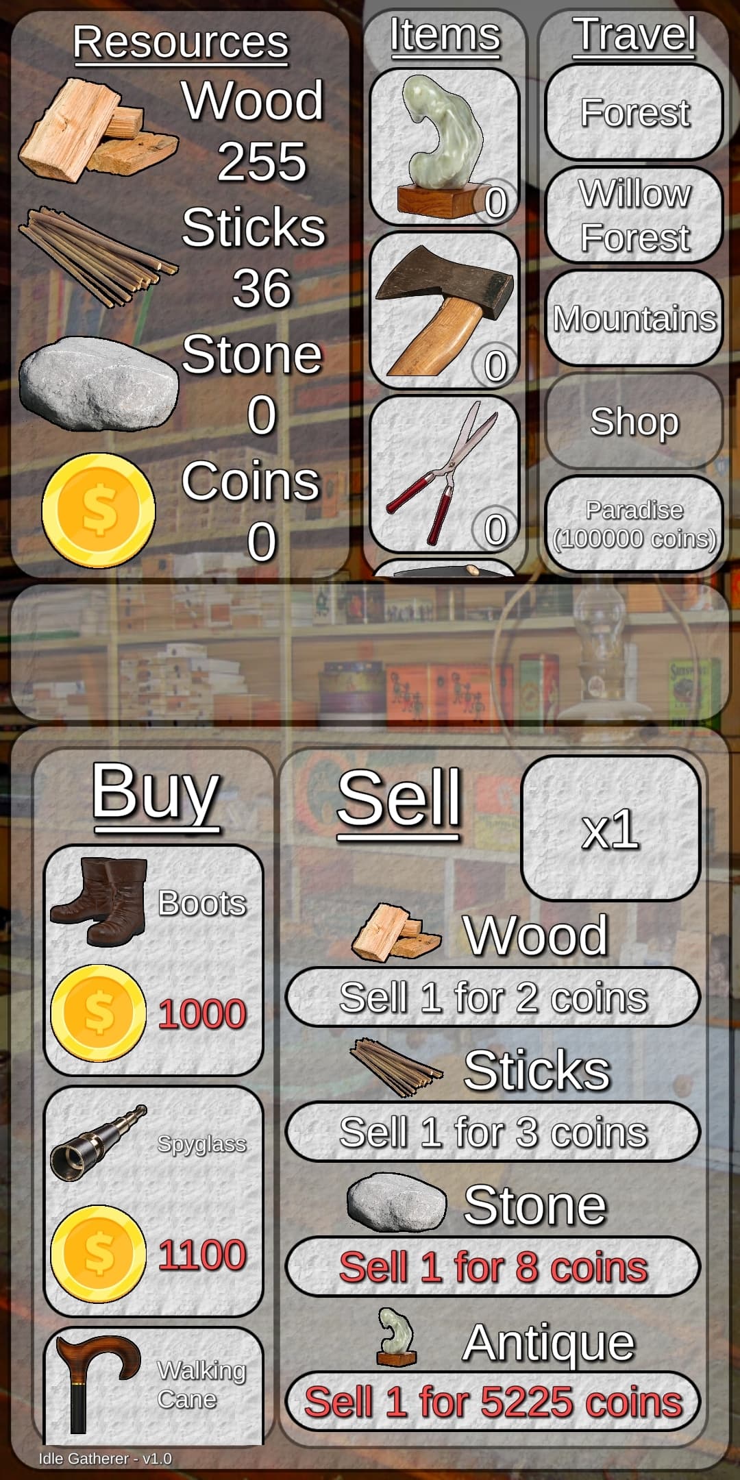 Idle Gatherer